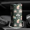 thumbnail image 3 of 20oz Dark Green Princess Castle Rainbow Pattern Skinny Tumblers Stainless Steel Tumbler with Lid and Straw,Vacuum Insulated Double Wall Travel Tumbler Cups with Cleaning Brush for Coffee,Tea, 3 of 6