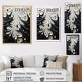 thumbnail image 4 of Designart "Monochrome Stingray Grace" Stingray Floater Framed Canvas Prints, 4 of 5