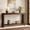 Dark Brown, variant on Finmind 63 Inch Rustic 2-Tier Entryway Console Table, Narrow Sofa Table, Accent Furniture for Foyer and Hallway, Rustic Brown