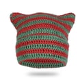 thumbnail image 2 of Tuque d'Hiver à Oreilles de Chat, Chaude, Tricotée, Douce, Extensible, Épaisse, Mignonne, pour Temps Froid, Bureau, Française, 2 of 4