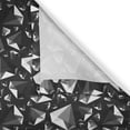 thumbnail image 4 of Ambesonne Monochrome Valance Pack of 2, Low Poly Diamond Shapes, 54"X12", Grey White, 4 of 5