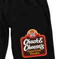 thumbnail image 2 of Chuck E. Cheese Pizza Time Theater Men's Black Sleep Pajama Shorts-XL, 2 of 5