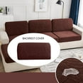 thumbnail image 3 of Sofa Cover under $5! CQCYD Solid Color Sofa Cover, Elastic Lazy Sofa Backrest Slipcover, Stretchable Couch Protector for Stains, Washable Jacquard Sofa Cover, 3 of 3