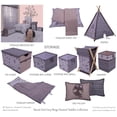 thumbnail image 6 of Bacati - Owls Grey/Beige Neutral Cotton Hamper, 6 of 7