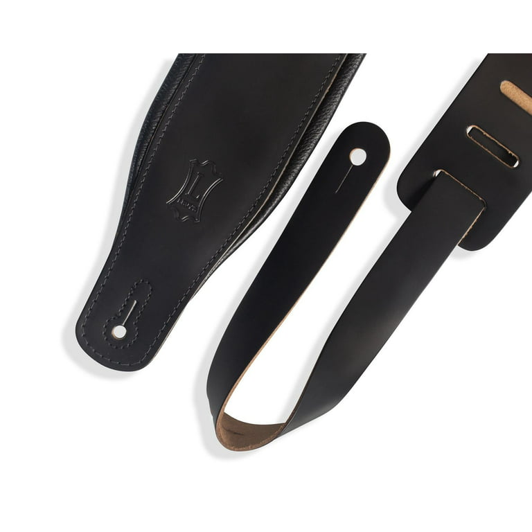 Levy's Classic Series Favorite 3 Padded Leather Guitar Strap - Black