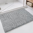 thumbnail image 5 of Ivalue Bathroom Rug Absorbent Bath Mat Non-Slip Bathroom Runner Washable, Gray, 5 of 9