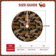thumbnail image 3 of Daiia Leopard Print Drawing Merry Christmas Tree Skirt , Xmas Large Lace-up Tree Skirt, Santa Snowflakes Rustic Home Decorations New Year Party Farmhouse Decor-48", 3 of 7