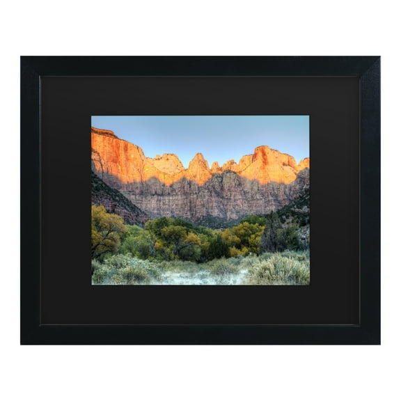 Trademark Fine Art 'Zion Sunrise' Canvas Art by Pierre Leclerc