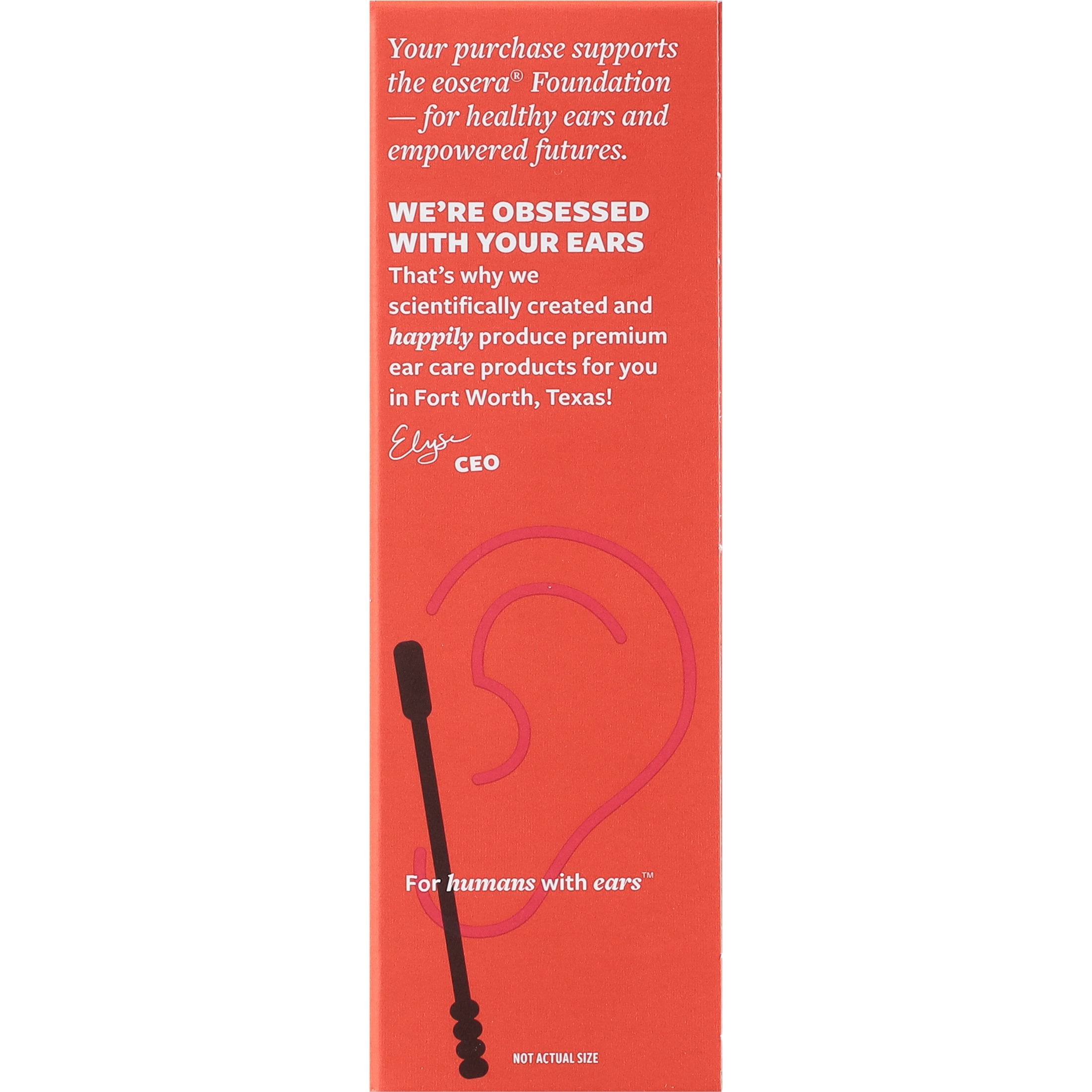 Eosera Stickeeze Ear Wax Grabbing Antimicrobial Adhesive Swabs, 30 Count