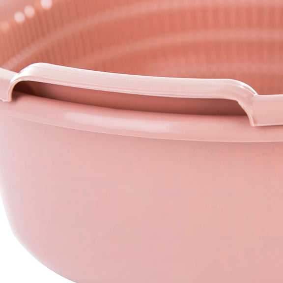 KONTONTY Pink Plastic for Draining Fruits and Vegetables - Detachable Design