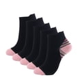 thumbnail image 1 of Innerwin Sports Sock Ankle Support Compression Socks Moisture Wicking Adults Soft Low Cut Women Universal Color Block Comfy Pink L/XL, 1 of 4