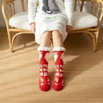 thumbnail image 6 of Aunavey Women's Christmas Socks in Coral Fleece with Snowman, Bell, Elk, and Santa, 6 of 8