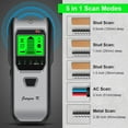 thumbnail image 3 of Stud Finder Wall Scanner, 5 in 1 Multifunction Stud Locator with Upgraded Smart Sensor, HD LCD Display and Audio Alarm for The Center & Edge of Metal, Studs, AC Wire, and Pipe Detection(Dim Gray), 3 of 14