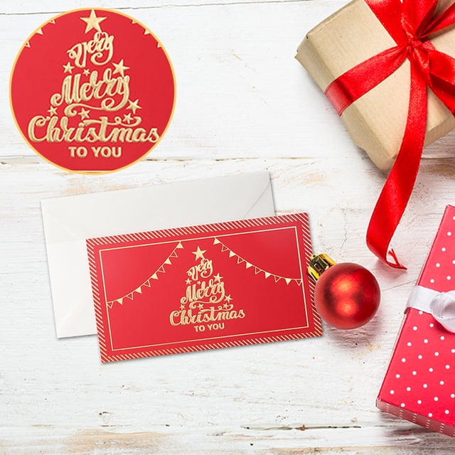 Christmas Bump Greeting Card Christmas Old Man Snowman Deer Three-Dimensional Christmas Day Greeting Card Including Envelope And Cards