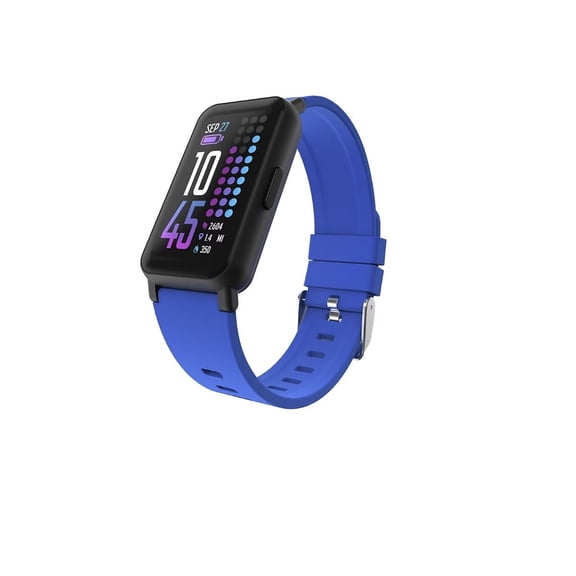 Restored iTouch Active 4 Unisex Adult Smartwatch Fitness Tracker, Blue (Refurbished)