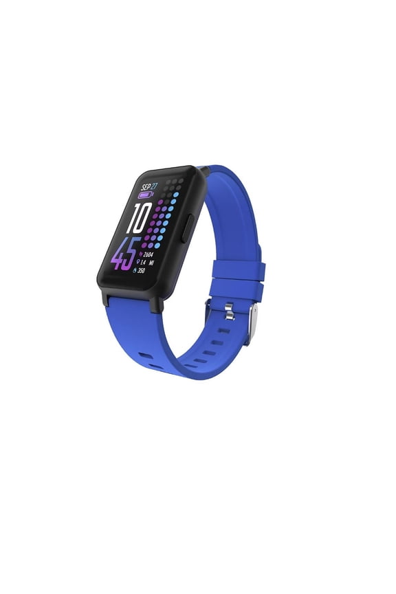 Restored iTouch Active 4 Unisex Adult Smartwatch Fitness Tracker, Blue (Refurbished)