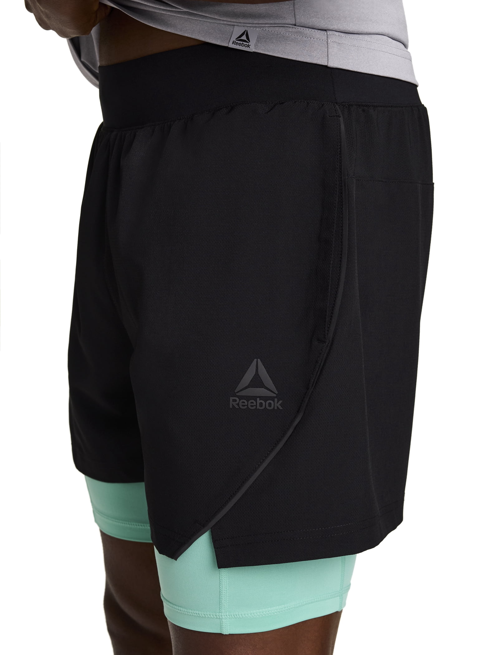 Reebok Men's and Big Men's Strength 2-IN-1 Woven Short 6" Inseam, Sizes S-3XL