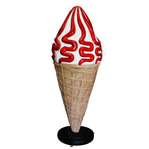 Strawberry Ice Cream Over Sized Statue
