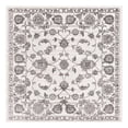 thumbnail image 3 of Unique Loom Boston Collection Area Rug - Floral (5' 3" Square white Gray/Ivory), 3 of 7