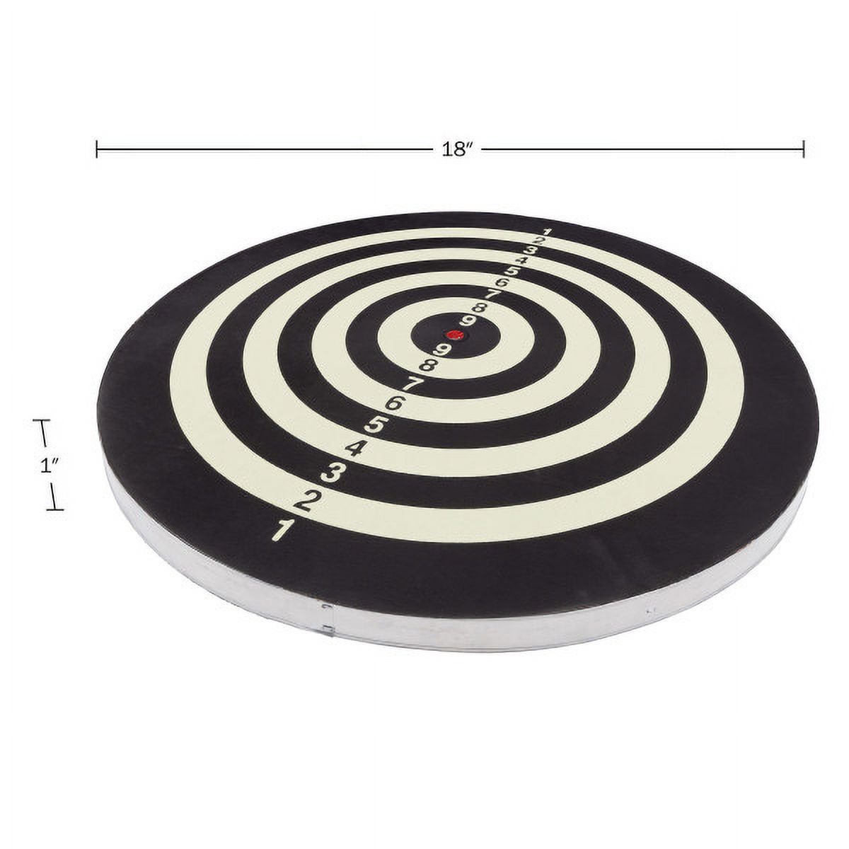Trademark Games Paper Wound Dart Board with Six 17g Brass Tipped Darts