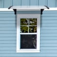 thumbnail image 6 of 40'' ×32''Awning for Door Entrance, Window Awnings Exterior, Polycarbonate Cover Aluminum Brackets, UV Rain Snow Proof Canopy for Front Door Patio Outdoor, Clear Board & Black Holder, 6 of 9