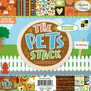 Die Cuts with a View 8X8 Paper Stack, Pets