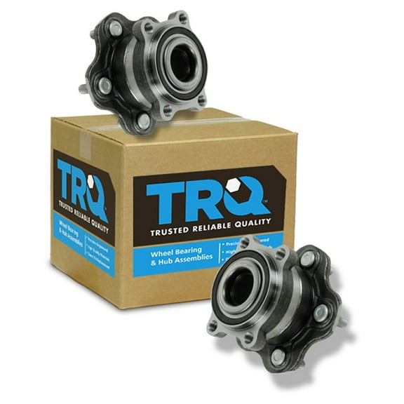 TRQ Rear Wheel Bearing LH Left RH Right PAIR for 09-13 Nissan Murano 4WD AWD BHA54517
