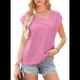 thumbnail image 2 of Blusas Elegantes e Informales de Corta para Mujer, Color Rosa, Talla XL, 2 of 8