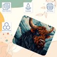 thumbnail image 3 of Yak Square Non-Slip Rubber Bottom Printed Desk Mat Mousepad for Office and Gaming - 8.3x9.8 Inch, 3 of 6