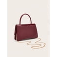thumbnail image 3 of RUMANLAND Women's Glossy Patent Leather Top Handle Handbag, Vintage Evening Shoulder Purse for Party, Wedding and Daily Wear, 3 of 8