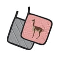 thumbnail image 2 of Caroline's Treasures Vicugna or Vicuna Pink Check Pair of Pot Holders, 2 of 3