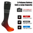 thumbnail image 2 of Savior Men's Women's Heating Socks, 7.4V 2200mAh Electric Rechargeable Battery Warm Winter Socks Black S-XL, 2 of 7