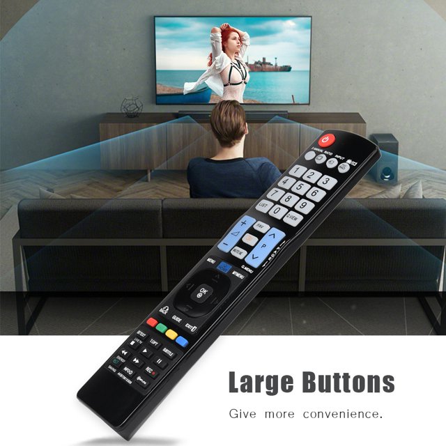 Qiilu Large Buttons Smart TV Remote Control Multi-functional Remote Control for LG TV, Universal Remote Control TV,Remote Control for LG TV