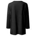 thumbnail image 3 of SNKSDGM Casual Easter Shirts Plus Size Tops for Women 5X-6X Womens Crew Neck Long Sleeve Top T Shirt Long Top Solid Color T Shirt with Pockets off The Shoulder Tops for Women Loose Short Sleeve, 3 of 4