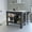 Multicolor, variant on Kitchen Island In Dark Brown - 40.5"w X 27.5"d Spacious Worktop, 3 Concealed Shelves For Functional Storage & Prep Top, Efficient Setup