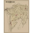 thumbnail image 2 of Caldwell 12x14 White Modern Wood Framed Museum Art Print Titled - Richland Pennsylvania Landowner - Caldwell 1877, 2 of 4