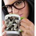 thumbnail image 2 of Brown, Black, Beige Camouflage Military Pattern. Elegant Background, 15oz Two-Tone Green Mug, 2 of 7