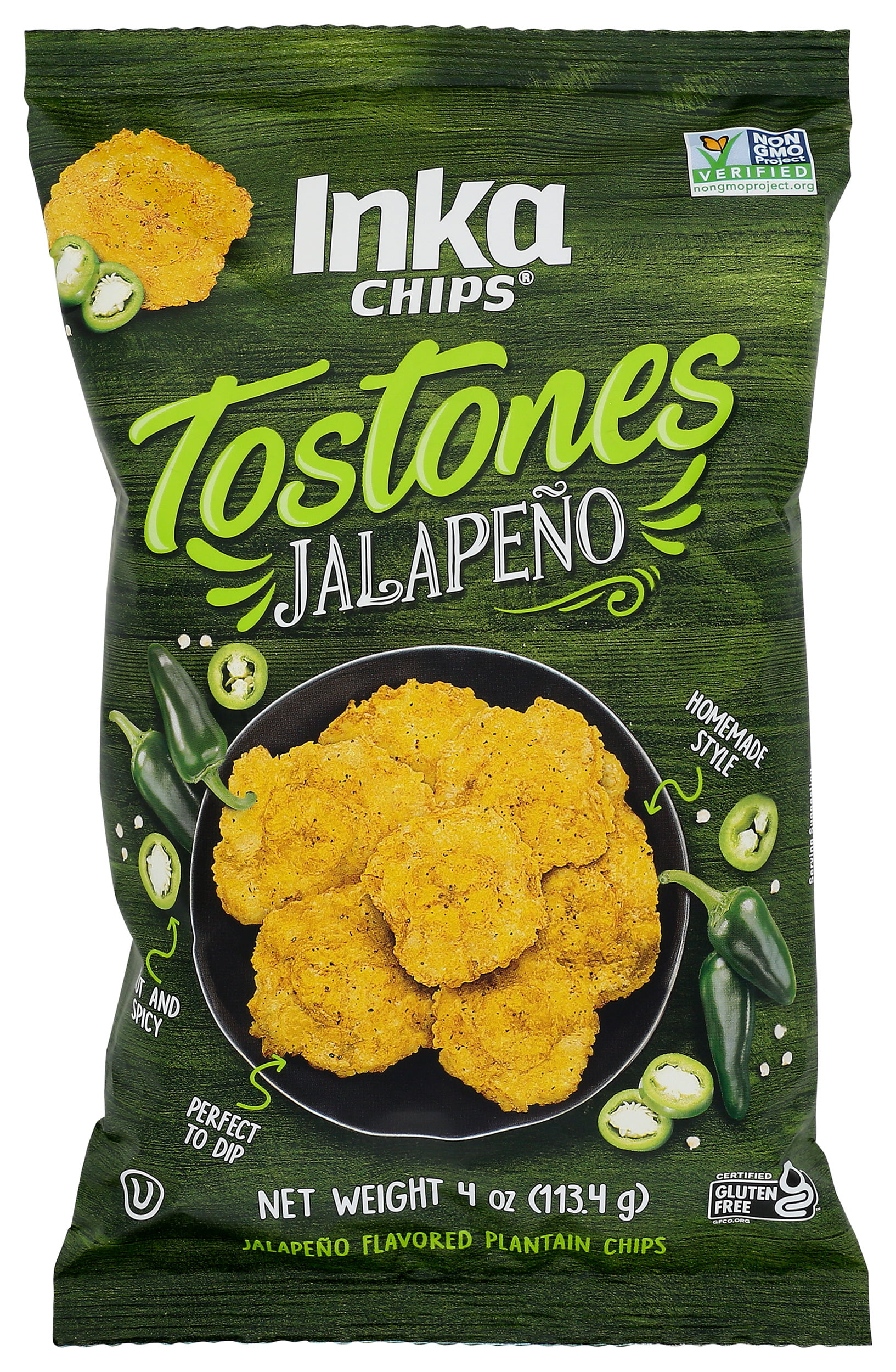 Inka Chips, Tostones, 4 Ounce, Pack Of 12