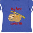 thumbnail image 4 of Inktastic My Aunt Loves Me Sloth Boys or Girls Toddler T-Shirt, 4 of 5