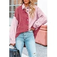 thumbnail image 3 of Anbech Women's Corduroy Button Down Shacket Vintage Long Sleeve Shirt Jacket Oversized Corduroy Blouses Coats, 3 of 7