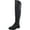 Black Leather, variant on Franco Sarto Womens Battina Leather Block Heel Over-The-Knee Boots