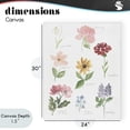 thumbnail image 4 of Stupell Industries Bohemian Labeled Flower Varieties Canvas Art, 24 x 30, by Lucille Price, 4 of 8