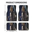thumbnail image 2 of Xecao Astronaut Print Car Foot Mat Set of 4 Pieces Neoprene All-Weather Dust-Proof Stain-resistantCar Interior Decorative mats Non-Slip Mats, 2 of 6
