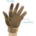 thumbnail image 3 of Guantes de moto, guantes de motociclismo, guantes de moto con dedos completos, hombres(marrón, M) ER, 3 of 5
