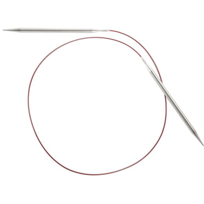 ChiaoGoo 7032-13 Red Lace Stainless Steel Circular Knitting Needles - 32 in., Size 13