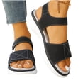 thumbnail image 3 of WMTBSRSW Womens Wedge Platform Sandals Espadrille Heels Round Open Toe Buckle Ankle Strap Summer Shoes, 3 of 9