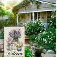 thumbnail image 6 of Welcome Mason Jar Floral Flower Blooms Double Sided Burlap Spring Garden Flag Outdoor Yard Flag 12" x 18", 6 of 6
