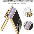 thumbnail image 3 of Ring Case Compatible for Samsung Galaxy Z Flip 3 5g Case with Hinge Protection & Camera Protector,Full Protective Magnetic Leather Samsung Flip 3 Cover,Flip Phone Case Galaxy Z Flip 3 Case Black, 3 of 14