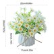 thumbnail image 3 of Planta artificial de crisantemo en maceta – Ramo de seda para decoración de sala de estar, mesa de comedor y mesa de centro, adorno floral artificial con jarrón, 3 of 6