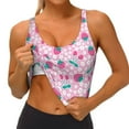 thumbnail image 4 of Lsque Cherry Strawberry Printed Women'S Sports Bra, Compression, Moisture Wicking, High-Impact Sports Bra For Women,Supportive sports bra-X-Large, 4 of 9